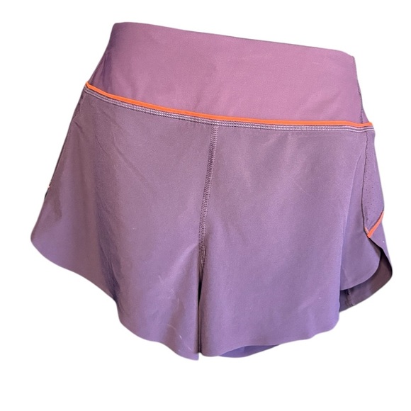 Athleta womens purple orange Run With It 3.5" Short Sz M preloved like new - Picture 5 of 11